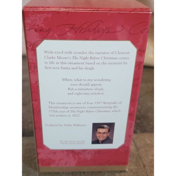 Hallmark 1997 away to the window ornament Xmas decor - Picture 3 of 4